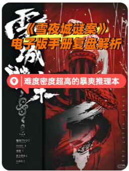 《雪夜城谜案》剧本杀